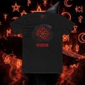 Viking Vegvisir Rune Tee — Red Nordic Compass Witchcraft Shirt style 106 By THE WICCANS.COM