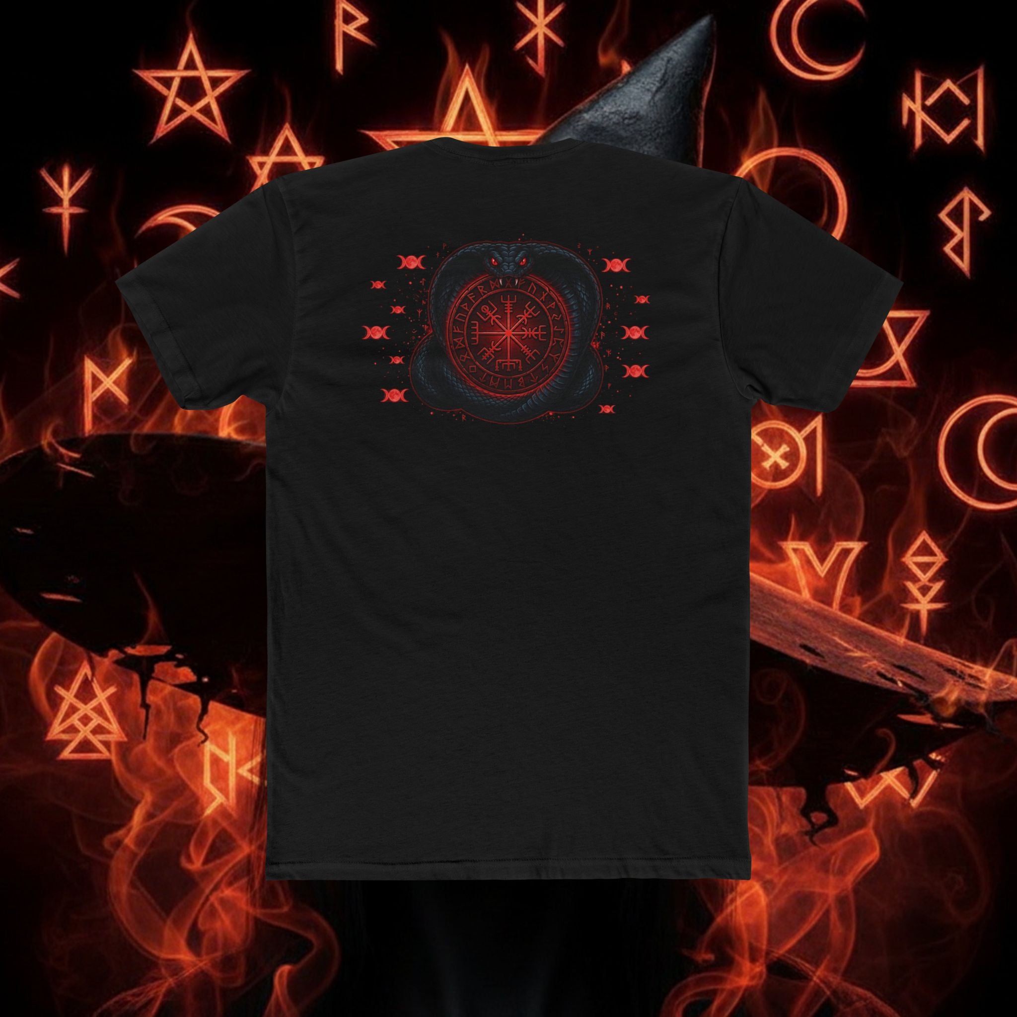 Vegvisir Compass Tee — Viking Norse Rune Shirt style 103 by THE WICCANS.COM