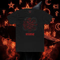 Viking Vegvisir Rune T-Shirt — Red Norse Compass Design style 69 By THE WICCANS.COM